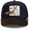 gorra-trucker-marron-y-azul-marino-ardilla-over-the-line-squirrel-out-of-bounds-nuts-the-farm-de-goorin-bros