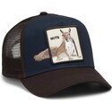 gorra-trucker-marron-y-azul-marino-ardilla-over-the-line-squirrel-out-of-bounds-nuts-the-farm-de-goorin-bros