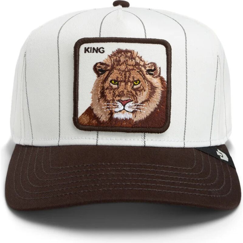 gorra-curva-gris-y-marron-snapback-leon-pinstripe-lion-king-playmakers-the-farm-de-goorin-bros