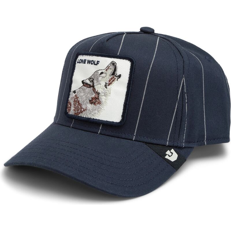 gorra-trucker-azul-marino-lobo-pinstripe-lone-wolf-playmakers-the-farm-de-goorin-bros gorra-trucker-azul-marino-lobo-pinstripe-lone-wolf-playmakers-the-farm-de-goorin-bros