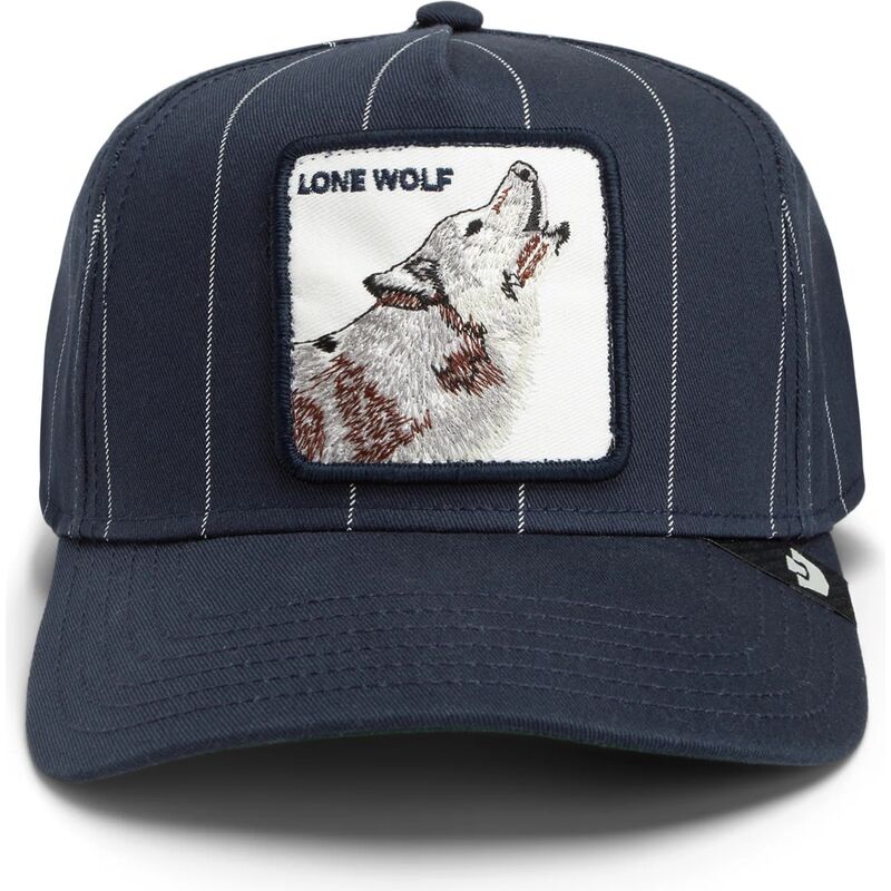 gorra-trucker-azul-marino-lobo-pinstripe-lone-wolf-playmakers-the-farm-de-goorin-bros gorra-trucker-azul-marino-lobo-pinstripe-lone-wolf-playmakers-the-farm-de-goorin-bros