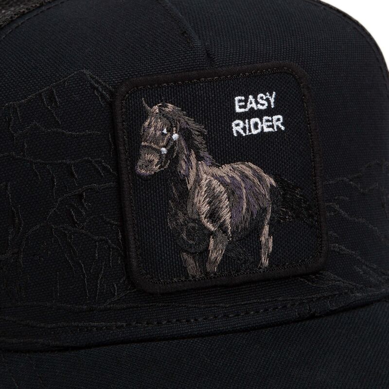 gorra-trucker-negra-caballo-stallion-badlands-the-farm-de-goorin-bros