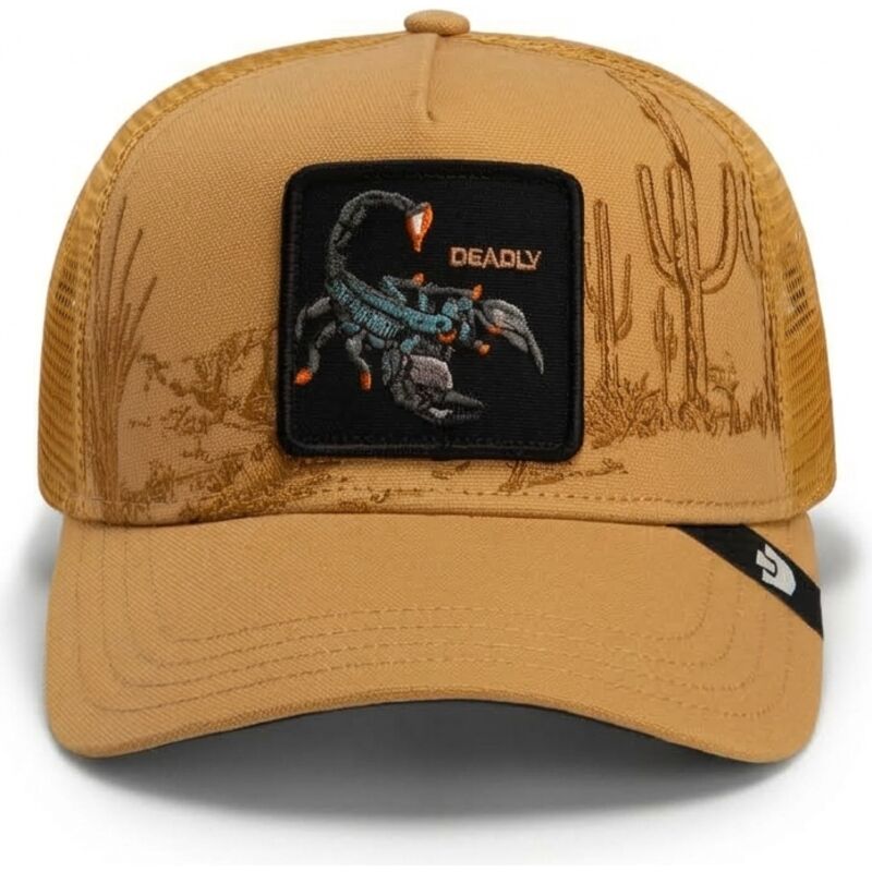 gorra-trucker-marron-escorpion-scorpion-badlands-deadly-the-farm-de-goorin-bros gorra-trucker-marron-escorpion-scorpion-badlands-deadly-the-farm-de-goorin-bros