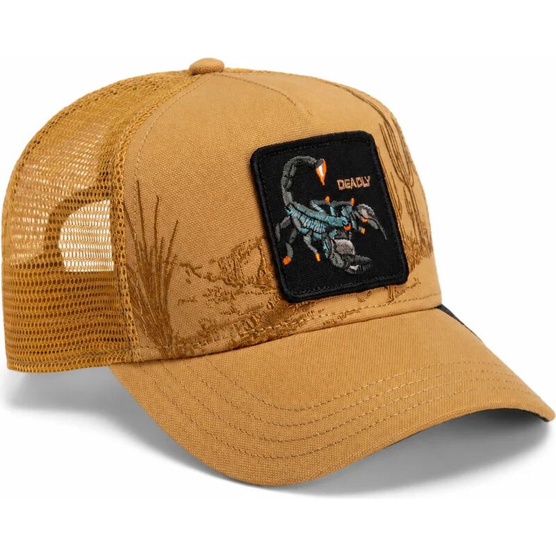 gorra-trucker-marron-escorpion-scorpion-badlands-deadly-the-farm-de-goorin-bros gorra-trucker-marron-escorpion-scorpion-badlands-deadly-the-farm-de-goorin-bros