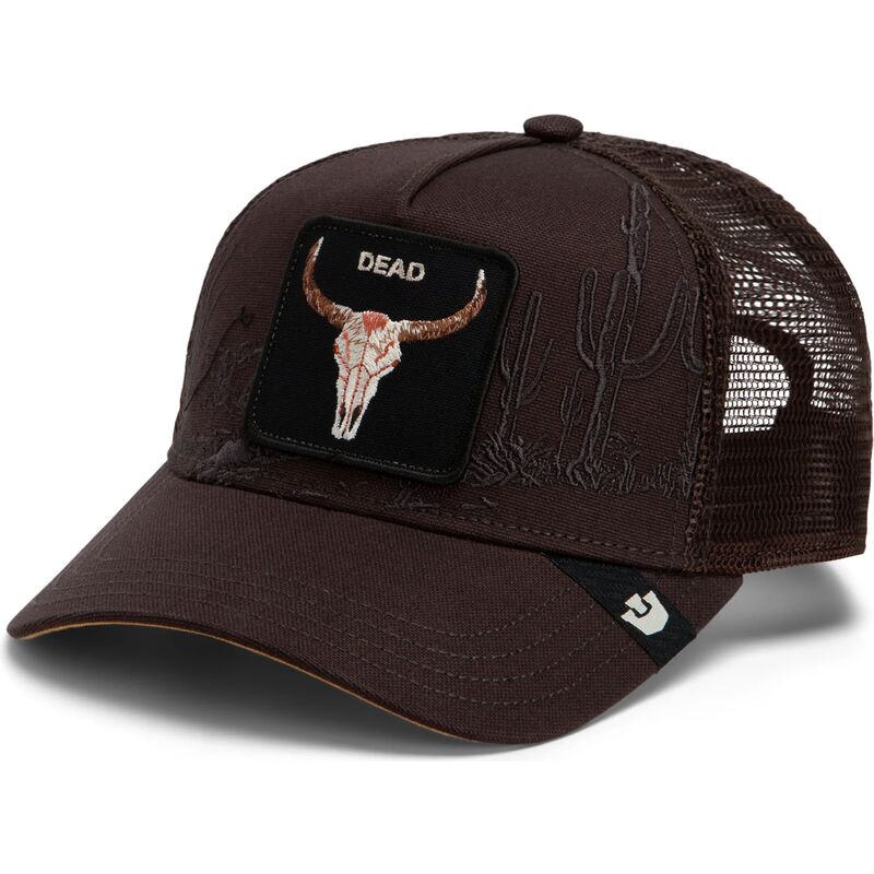 gorra-trucker-marron-buey-skull-badlands-dead-the-farm-de-goorin-bros