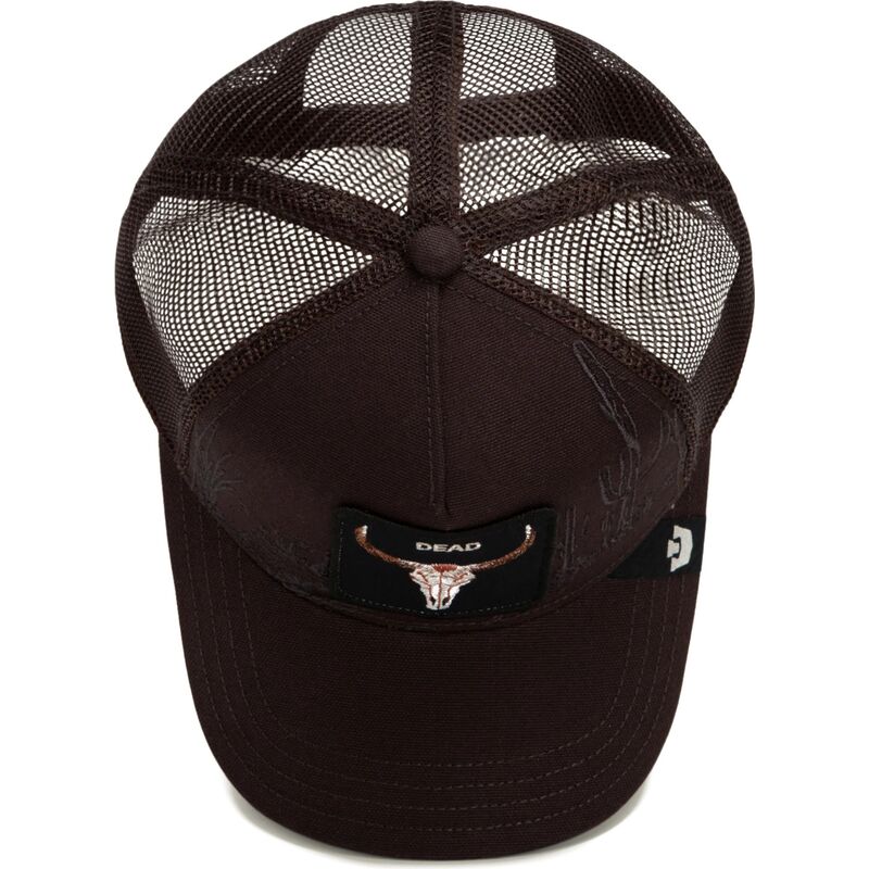 gorra-trucker-marron-buey-skull-badlands-dead-the-farm-de-goorin-bros