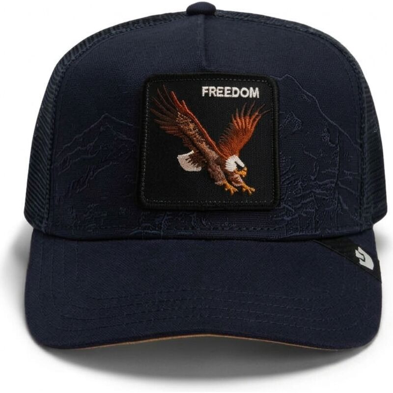 gorra-trucker-azul-marino-aguila-eagle-badlands-freedom-the-farm-de-goorin-bros gorra-trucker-azul-marino-aguila-eagle-badlands-freedom-the-farm-de-goorin-bros