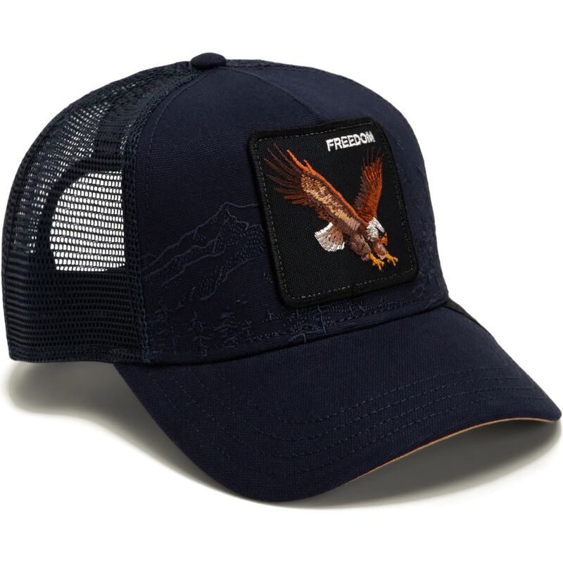 gorra-trucker-azul-marino-aguila-eagle-badlands-freedom-the-farm-de-goorin-bros gorra-trucker-azul-marino-aguila-eagle-badlands-freedom-the-farm-de-goorin-bros