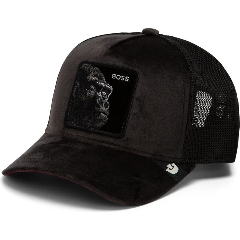 gorra-trucker-negra-gorila-velour-boss-the-farm-de-goorin-bros