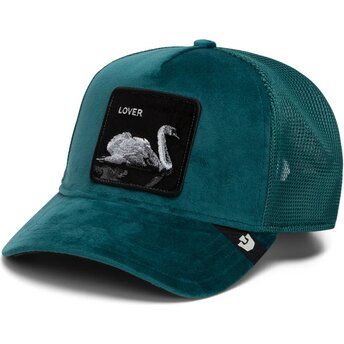 Gorra trucker verde cisne Velour Lover The Farm de Goorin Bros.