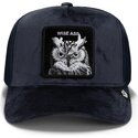 gorra-trucker-azul-marino-buho-velour-wise-ass-the-farm-de-goorin-bros