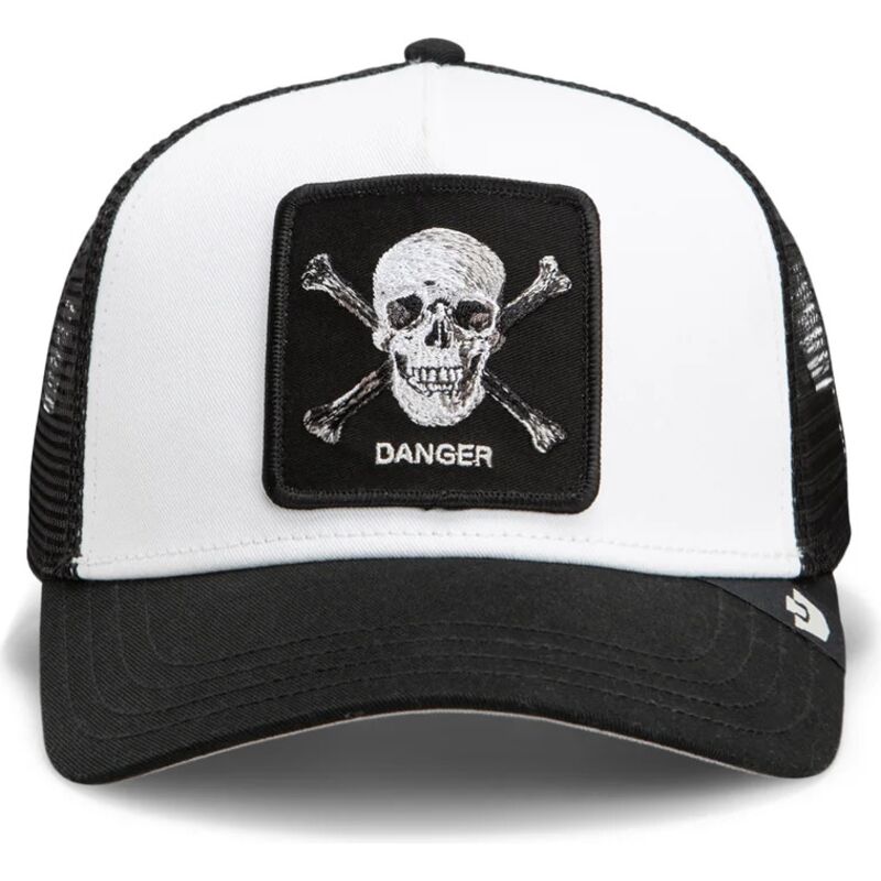 gorra-trucker-negra-y-blanca-calavera-danger-skull-and-crossbones-original-recipe-the-farm-de-goorin-bros gorra-trucker-negra-y-blanca-calavera-danger-skull-and-crossbones-original-recipe-the-farm-de-goorin-bros