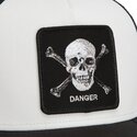 gorra-trucker-negra-y-blanca-calavera-danger-skull-and-crossbones-original-recipe-the-farm-de-goorin-bros