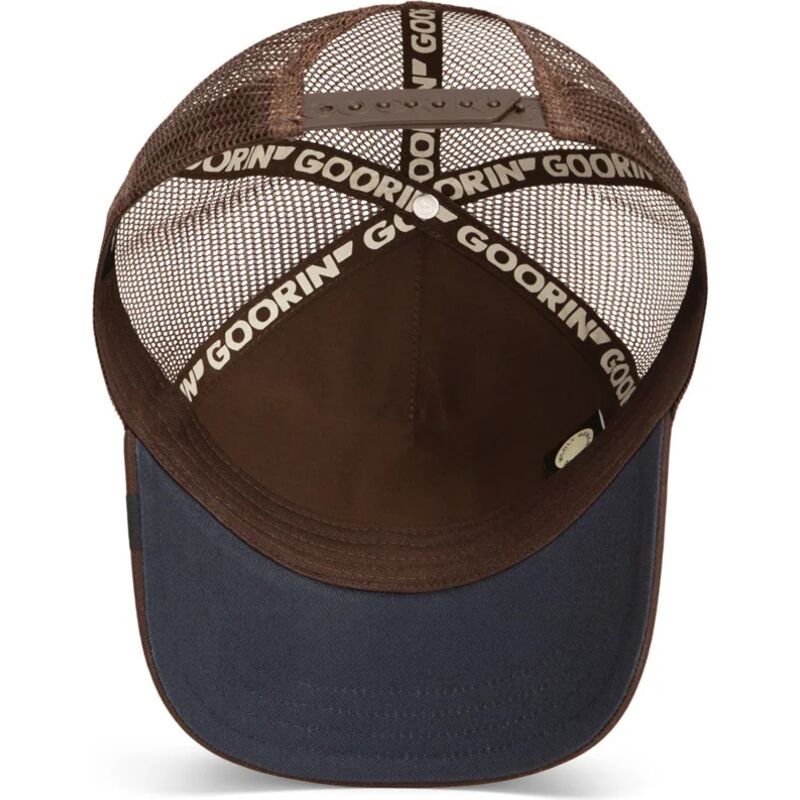 gorra-trucker-verde-y-marron-aguila-represent-eagle-original-recipe-the-farm-de-goorin-bros