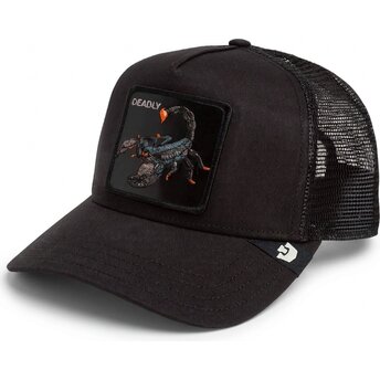 Gorra trucker negra escorpión Deadly Scorpion Original Recipe The Farm de Goorin Bros.