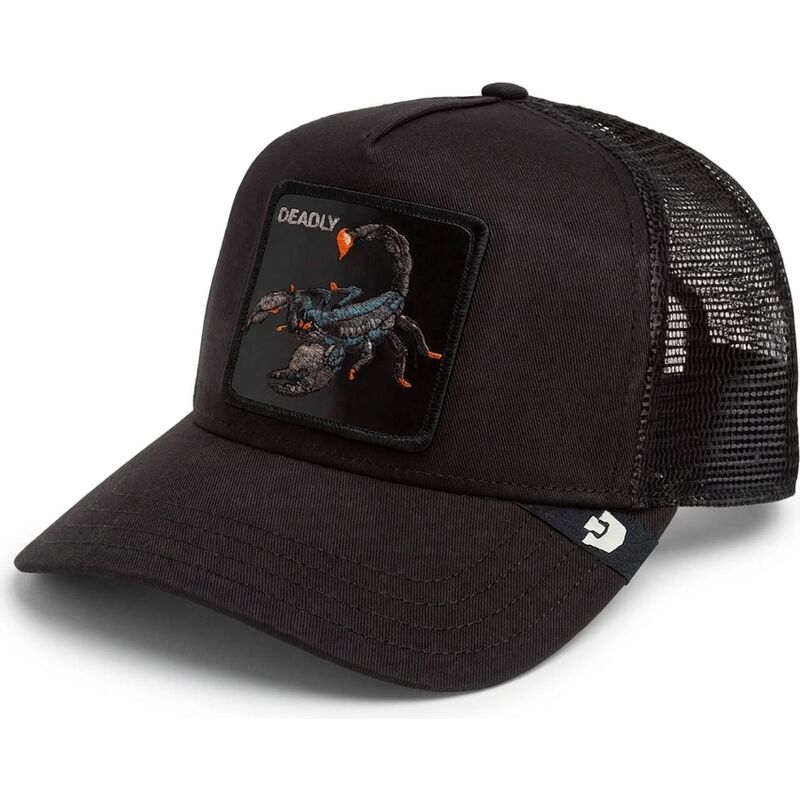 gorra-trucker-negra-escorpion-deadly-scorpion-original-recipe-the-farm-de-goorin-bros gorra-trucker-negra-escorpion-deadly-scorpion-original-recipe-the-farm-de-goorin-bros