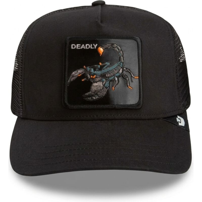 gorra-trucker-negra-escorpion-deadly-scorpion-original-recipe-the-farm-de-goorin-bros gorra-trucker-negra-escorpion-deadly-scorpion-original-recipe-the-farm-de-goorin-bros