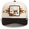 gorra-trucker-crema-y-marron-ciervo-canyon-bae-trailblazer-the-farm-de-goorin-bros