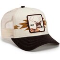 gorra-trucker-crema-y-marron-ciervo-canyon-bae-trailblazer-the-farm-de-goorin-bros