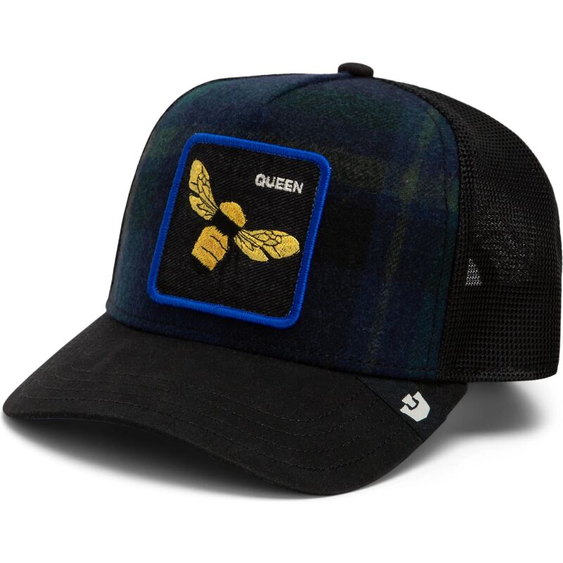 gorra-trucker-multicolor-abeja-brit-queen-check-mate-the-farm-de-goorin-bros