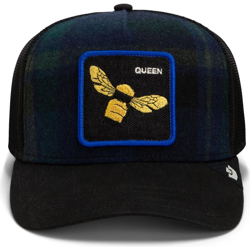 gorra-trucker-multicolor-abeja-brit-queen-check-mate-the-farm-de-goorin-bros