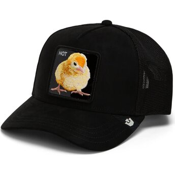 Gorra trucker negra pollito Black Out Chick Blackened Metallic Hot The Farm de Goorin Bros.
