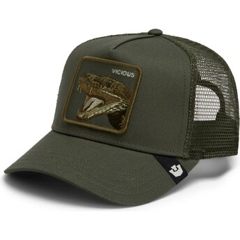 Gorra trucker verde serpiente Circle of Life Vicious Tone Shift The Farm de Goorin Bros.