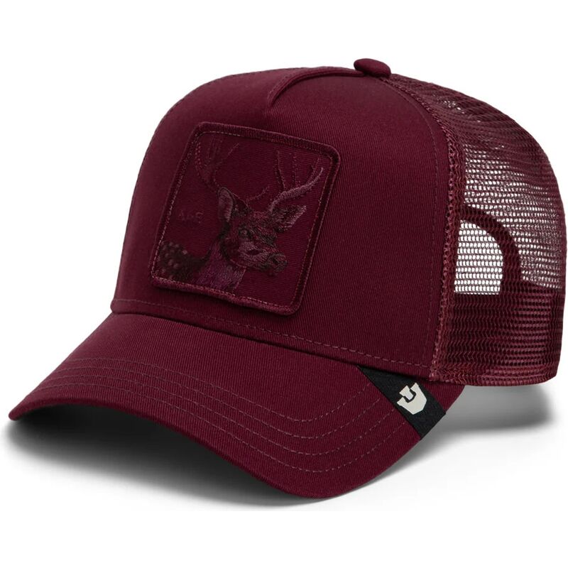 gorra-trucker-granate-ciervo-tonal-bae-full-intent-the-farm-de-goorin-bros