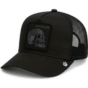 Gorra trucker negra calavera Tonal Skull Full Intent Cancelled The Farm de Goorin Bros.