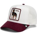 gorra-trucker-blanca-y-granate-rottweiler-suede-alpha-microsuede-the-farm-de-goorin-bros