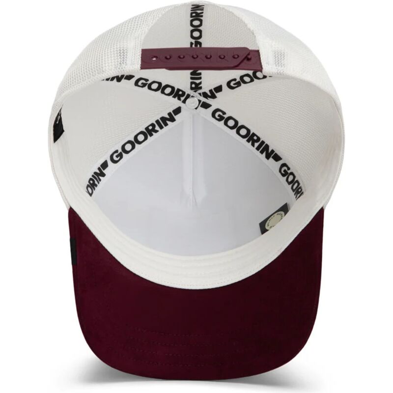 gorra-trucker-blanca-y-granate-rottweiler-suede-alpha-microsuede-the-farm-de-goorin-bros