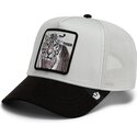 gorra-trucker-gris-y-negra-tigre-suede-tiger-microsuede-the-farm-de-goorin-bros
