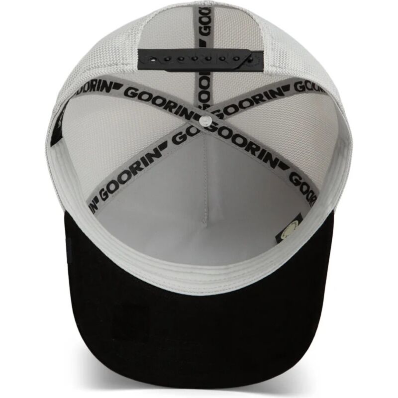 gorra-trucker-gris-y-negra-tigre-suede-tiger-microsuede-the-farm-de-goorin-bros
