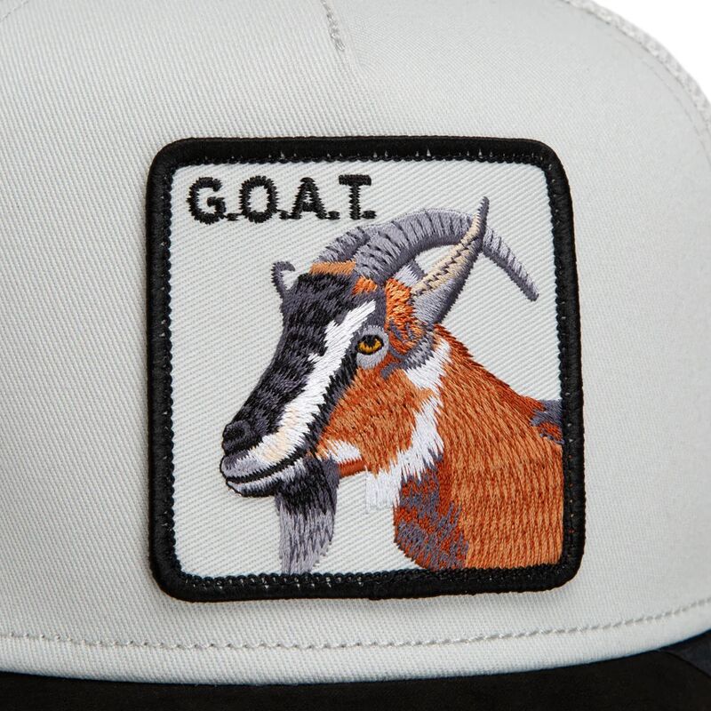 gorra-trucker-gris-y-negra-cabra-suede-greatest-goat-microsuede-the-farm-de-goorin-bros gorra-trucker-gris-y-negra-cabra-suede-greatest-goat-microsuede-the-farm-de-goorin-bros