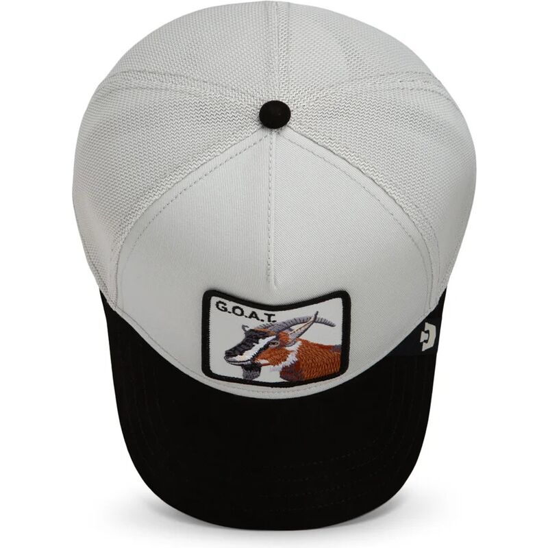 gorra-trucker-gris-y-negra-cabra-suede-greatest-goat-microsuede-the-farm-de-goorin-bros gorra-trucker-gris-y-negra-cabra-suede-greatest-goat-microsuede-the-farm-de-goorin-bros