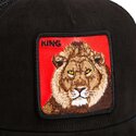 gorra-trucker-negra-y-roja-leon-re-leone-rosso-microsuede-king-the-farm-de-goorin-bros