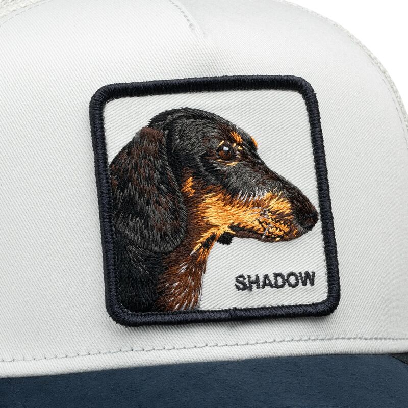 gorra-trucker-gris-y-azul-marino-perro-suede-shadow-microsuede-the-farm-de-goorin-bros