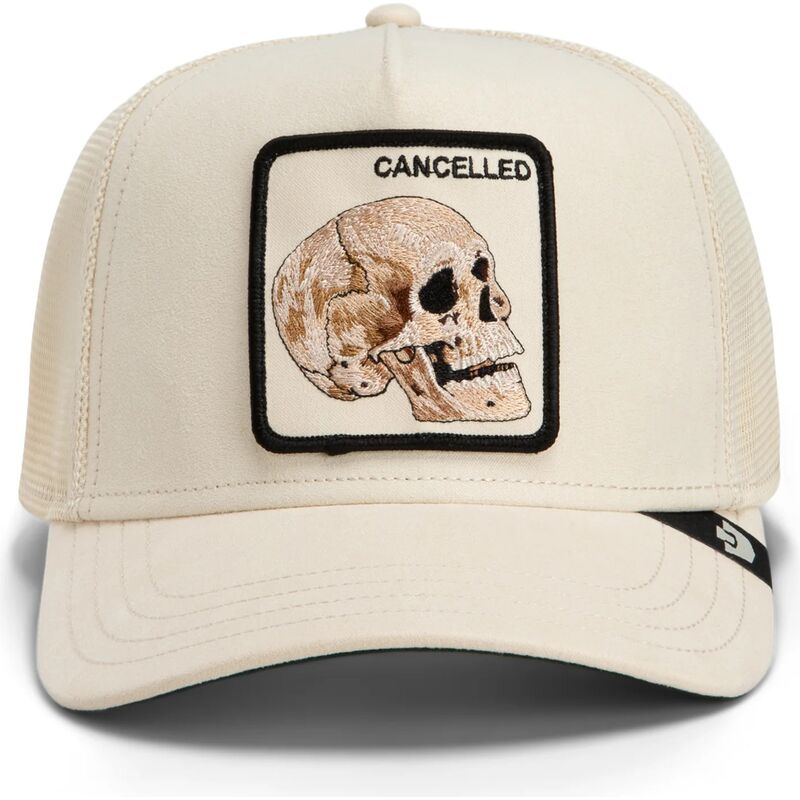 gorra-trucker-beige-calavera-suede-cancelled-skull-microsuede-the-farm-de-goorin-bros