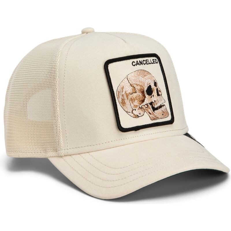 gorra-trucker-beige-calavera-suede-cancelled-skull-microsuede-the-farm-de-goorin-bros