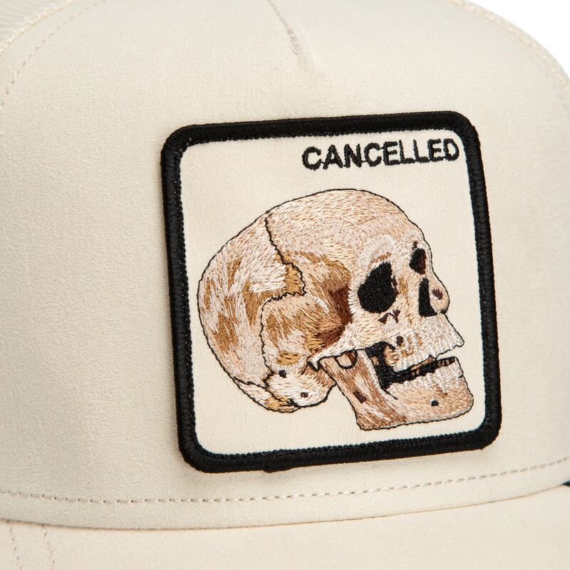 gorra-trucker-beige-calavera-suede-cancelled-skull-microsuede-the-farm-de-goorin-bros