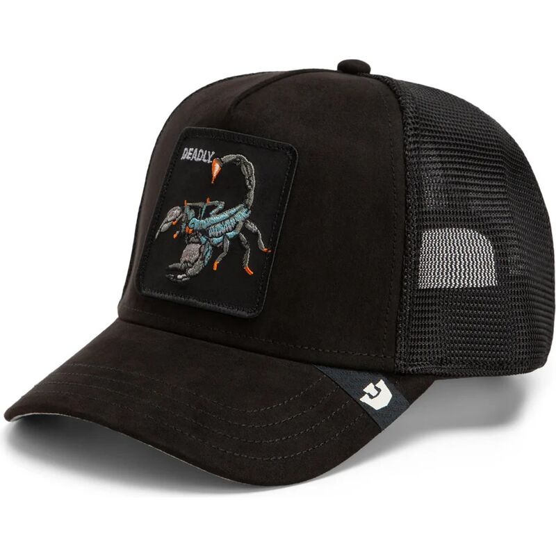 gorra-trucker-negra-escorpion-suede-scorpion-microsuede-the-farm-de-goorin-bros