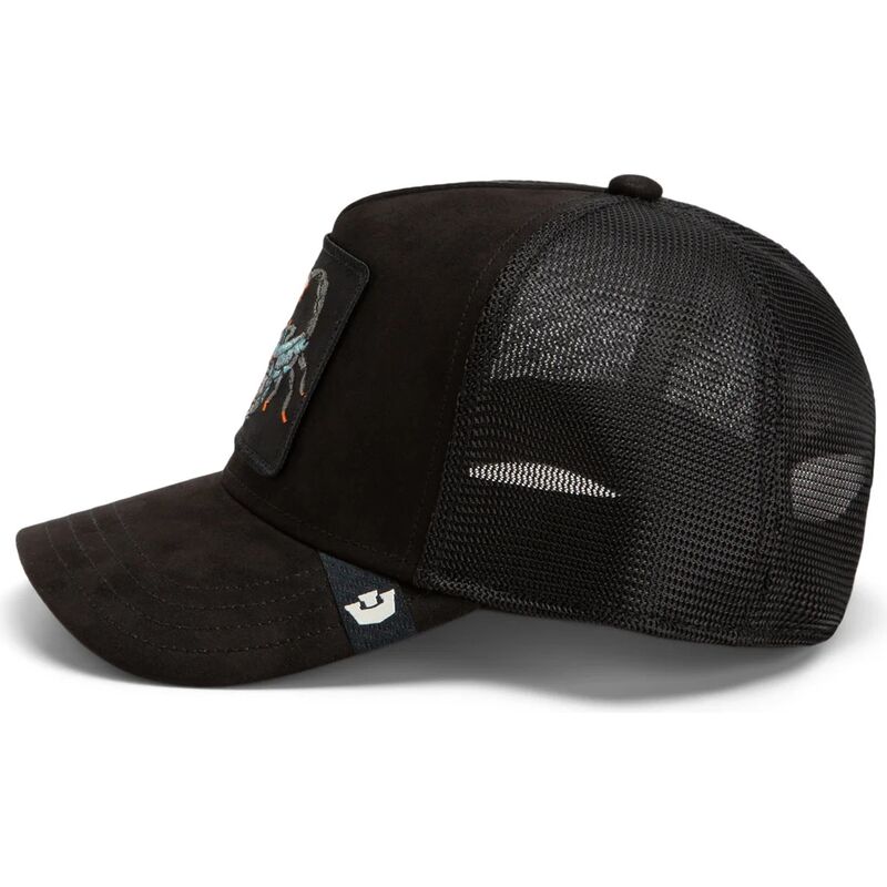 gorra-trucker-negra-escorpion-suede-scorpion-microsuede-the-farm-de-goorin-bros