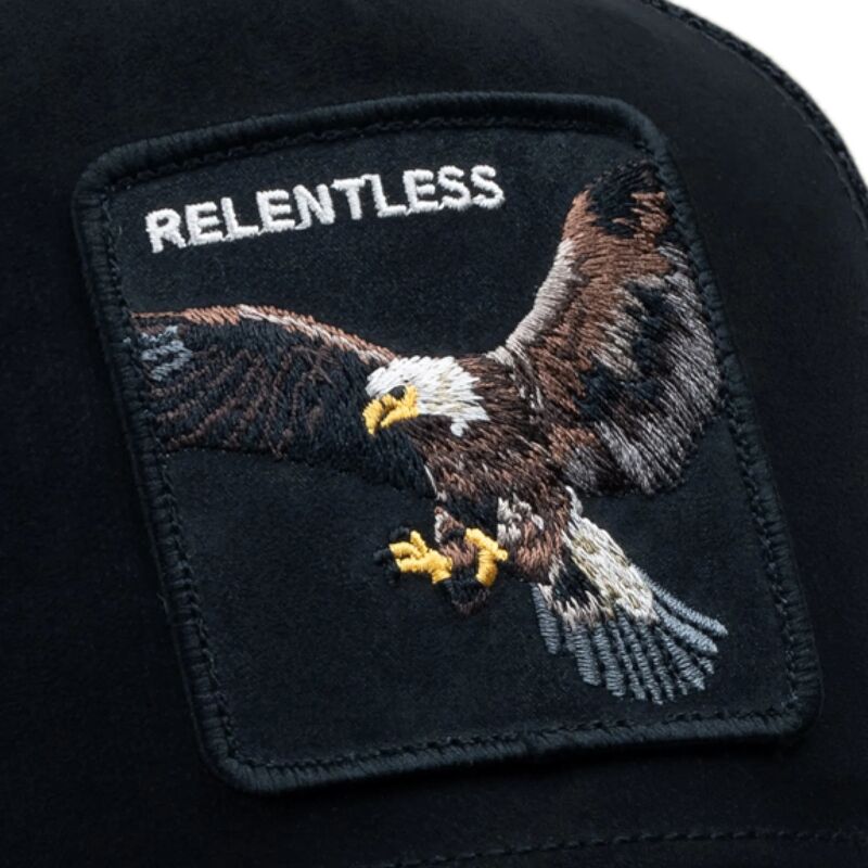 gorra-trucker-negra-aguila-suede-relentless-eagle-microsuede-the-farm-de-goorin-bros