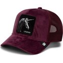 gorra-trucker-granate-unicornio-velour-legend-the-farm-de-goorin-bros