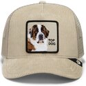 gorra-trucker-beige-perro-corduroy-top-dog-ridgeline-the-farm-de-goorin-bros