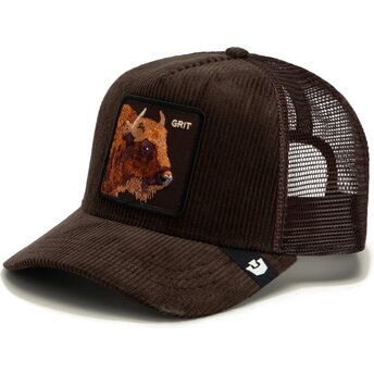 Gorra trucker marrón búfalo Corduroy Grit Ridgeline The Farm de Goorin Bros.