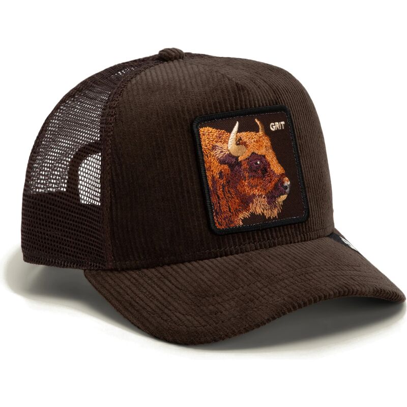gorra-trucker-marron-bufalo-corduroy-grit-ridgeline-the-farm-de-goorin-bros