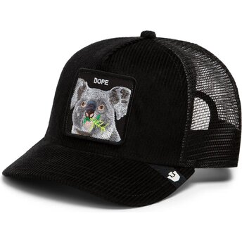 Gorra trucker negra koala Corduroy Dope Ridgeline The Farm de Goorin Bros.