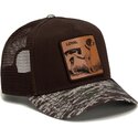 gorra-trucker-marron-y-camuflaje-perro-engraved-dog-camo-glitch-the-farm-de-goorin-bros