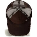 gorra-trucker-marron-y-camuflaje-perro-engraved-dog-camo-glitch-the-farm-de-goorin-bros